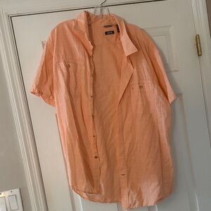 Izod Light Orange Short Sleeve Shirt
